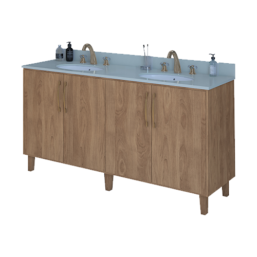 Oceanic6 Solutionz Thames Wood Brown Bathroom Vanity