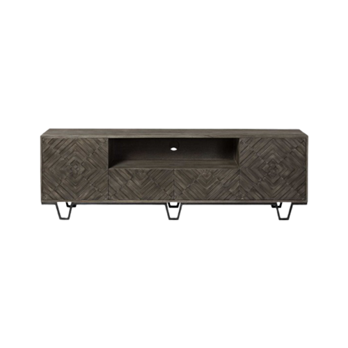 Oceanic6 Solutionz Console With 4 Doors And Small Media Shelf