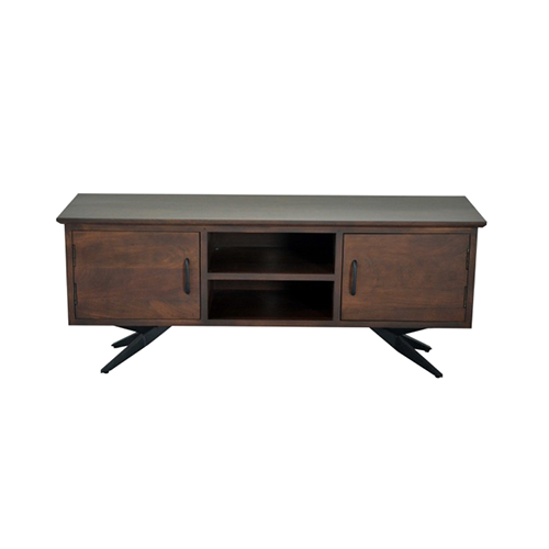 Oceanic6 Solutionz Brown/Black Wood Metal Media Unit